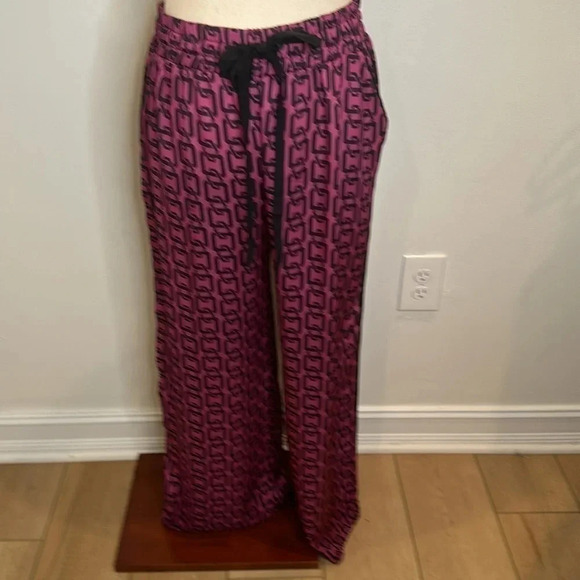 MILLY WIDE LEG  SATIN TROUSERS - Picture 1 of 10